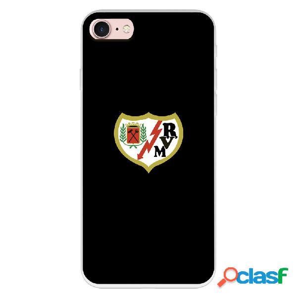 Funda para iPhone 7 del Rayo Vallecano Escudo Fondo Negro -
