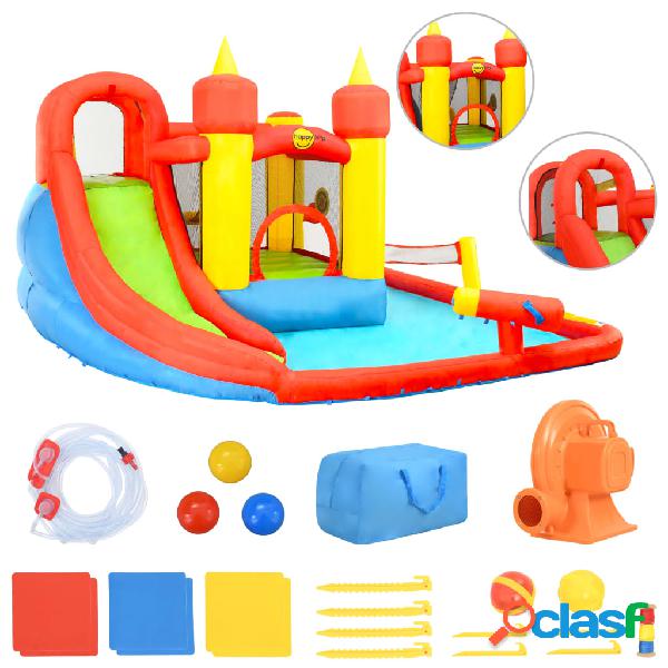 Happy Hop Castillo hinchable con tobogán y piscina
