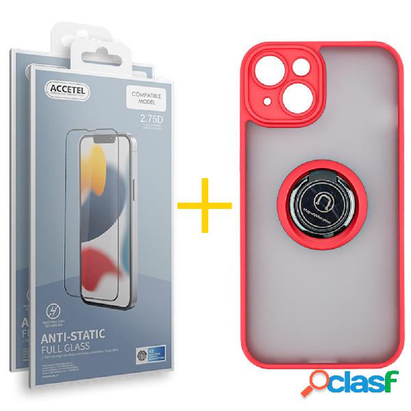 Juego 2 X Película de Vidrio Templado Antiestático y Funda