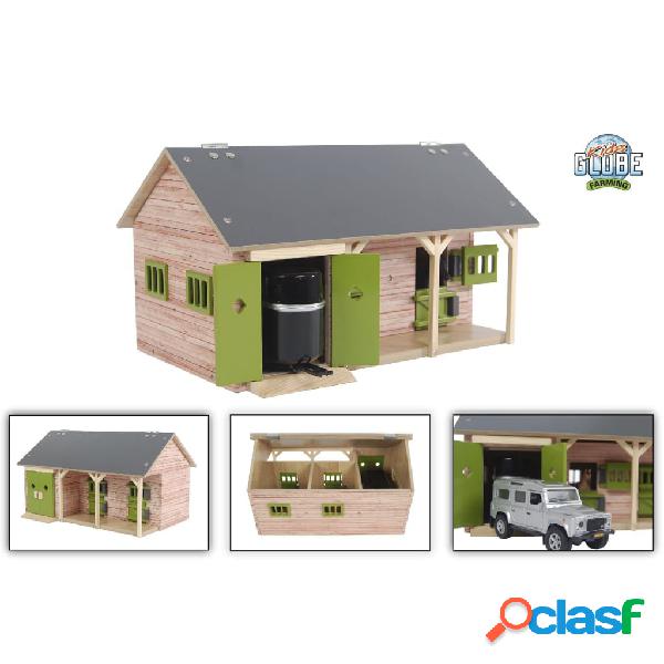 Kids Globe Establo de caballos con 2 boxes y almacenaje 1:32