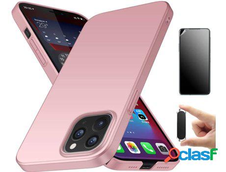 Kit Carcasa y Protector iPhone 12 Mini Antiimpacto!