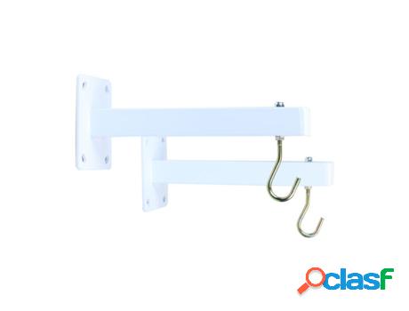 Kit de 2 soportes para pantalla de proyección, blanco