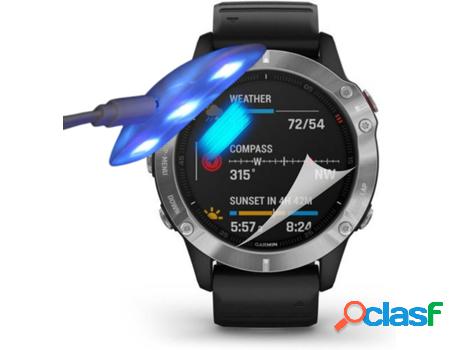 Kit de 4 Protectores de Pantalla Hidrogel para Garmin Fenix