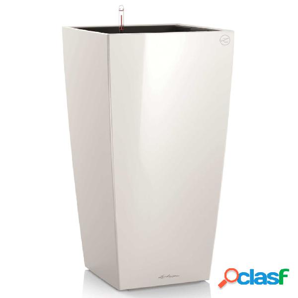 LECHUZA Macetero Cubico 40 ALL-IN-ONE blanco brillante