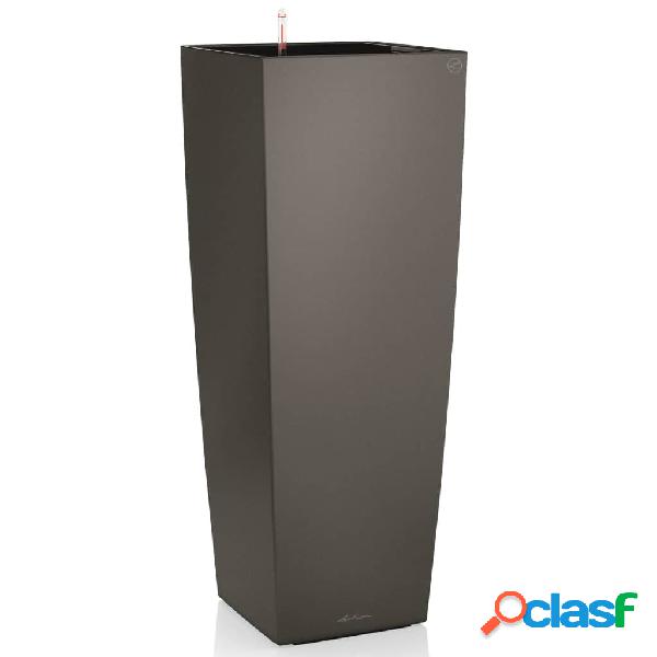 LECHUZA Macetero Cubico Alto 40 ALL-IN-ONE color carbón