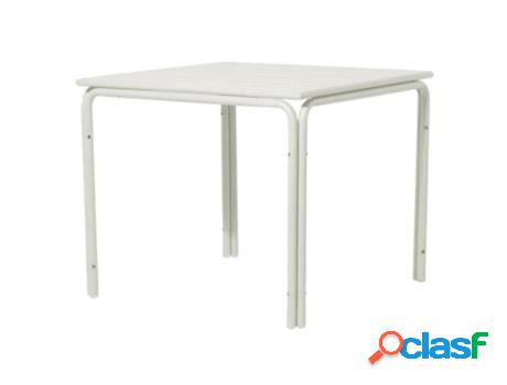 Mesa aluminio alegria blanca 70x70 cm