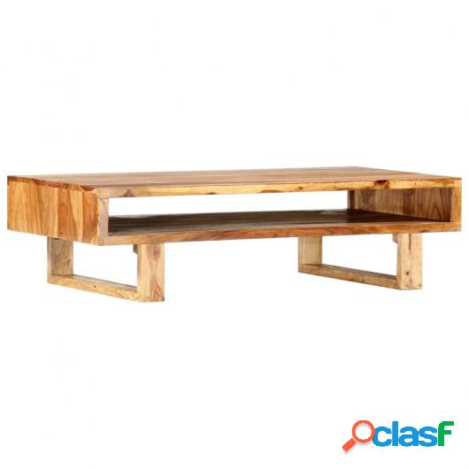 Mesa de centro de madera maciza de sheesham 110x55x30 cm