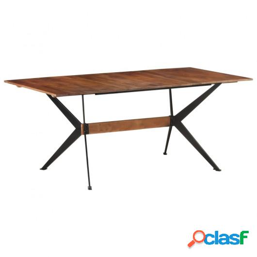 Mesa de comedor de madera maciza de mango 180x90x76 cm