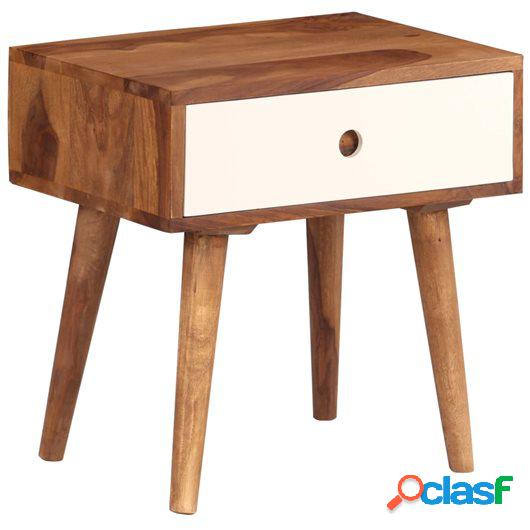 Mesita de noche de madera maciza de sheesham 45x30x45 cm