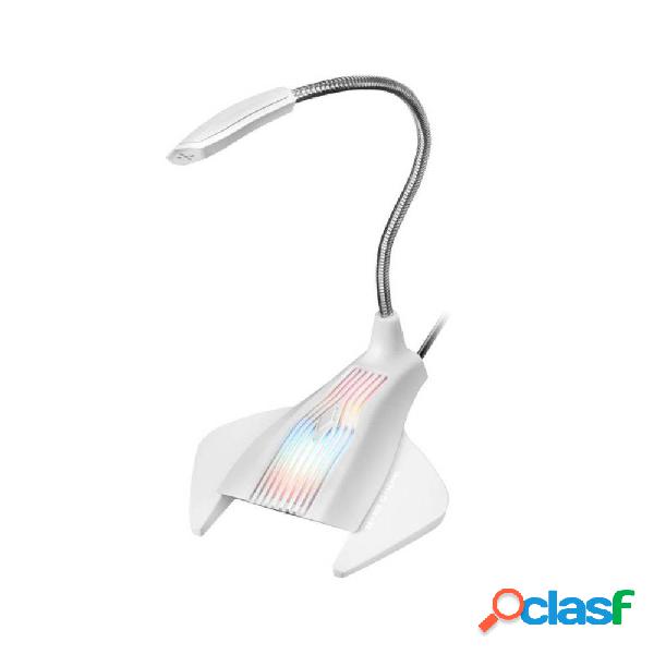 Micrófono Mars Gaming MMICW/ USB 2.0/ Blanco
