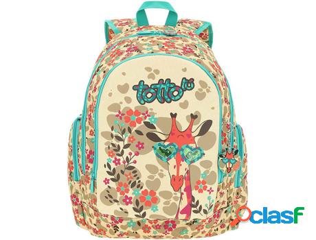Mochila TOTTO Karola (32.50x43.50x16cm - Marrón)