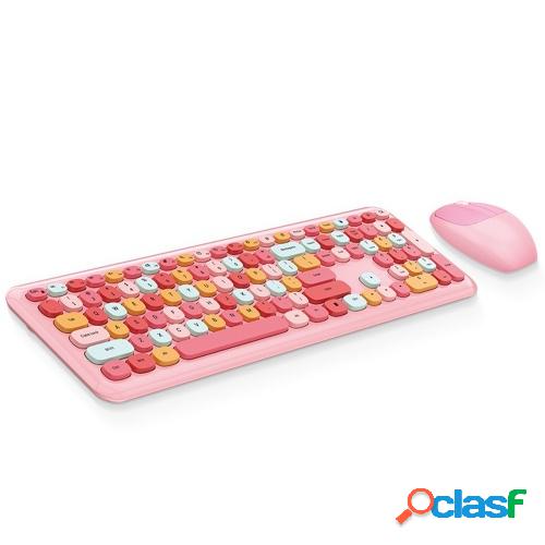 Mofii 666 Teclado y ratón Combo Inalámbrico 2.4G Color