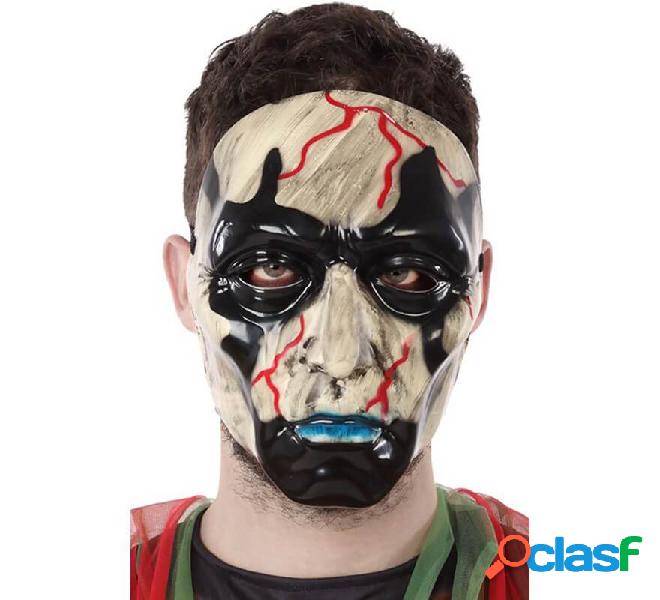 Máscara de Muñeco de Madera Zombie con Sangre