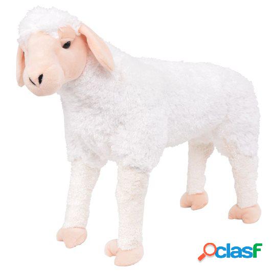 Oveja de peluche de pie color blanco XXL