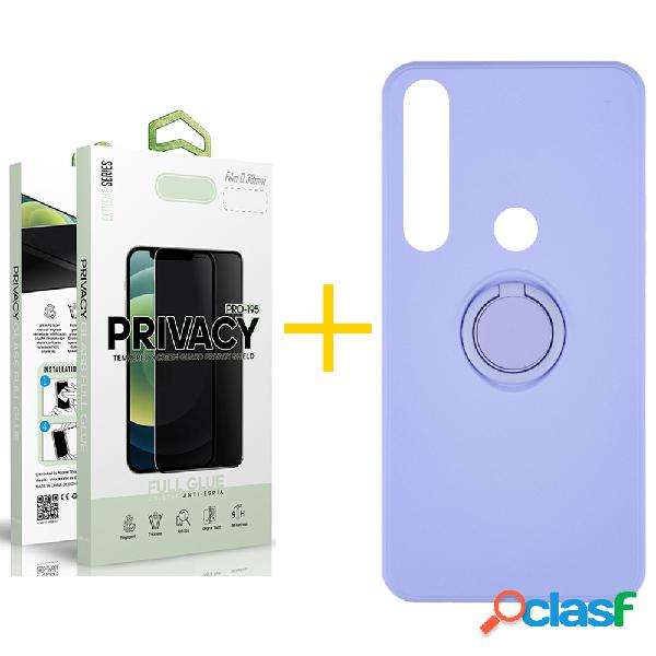 Pack 1 Película Antiespia + Funda SKYHE por Huawei P Smart