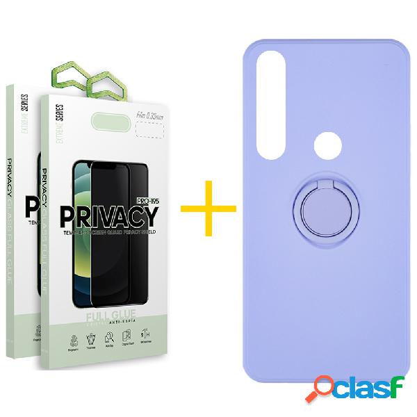 Pack 2 Películas Antiespia + Funda SKYHE por Huawei P Smart