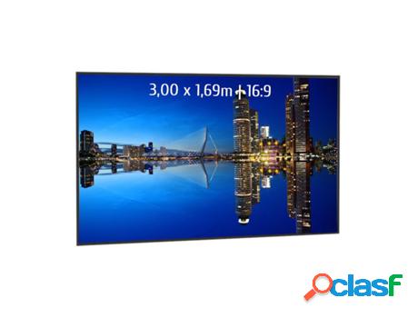 Pantalla de proyección fija con marco ultrafino 3,00 x
