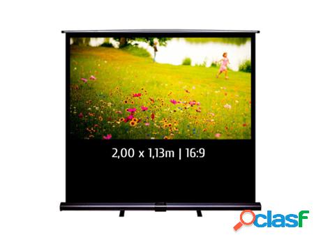 Pantalla de proyección portátil 2,00 x 1,13m. Formato 16/9
