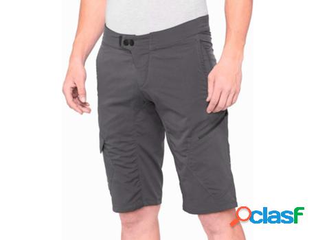 Pantalones para 100% Ridecamp Pantalone Carbón (Talla: 30)