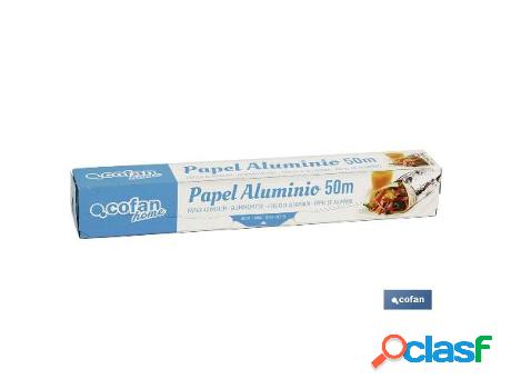 Papel aluminio doméstico 50m