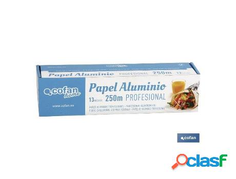 Papel aluminio profesional 250m 13 micras 2kg