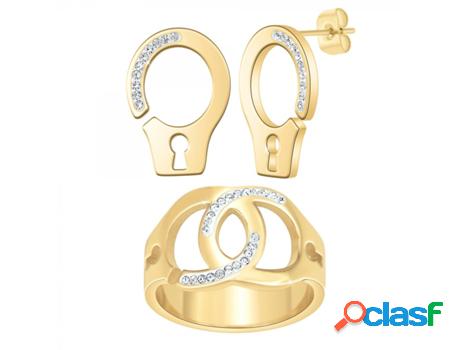 Pendientes SC_BOHEME Cristales (Acero - Dorado - 54)