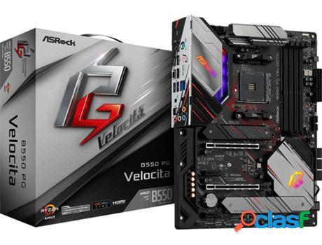 Placa Base ASROCK B550 Phantom Gaming Velocita (Socket AM4 -