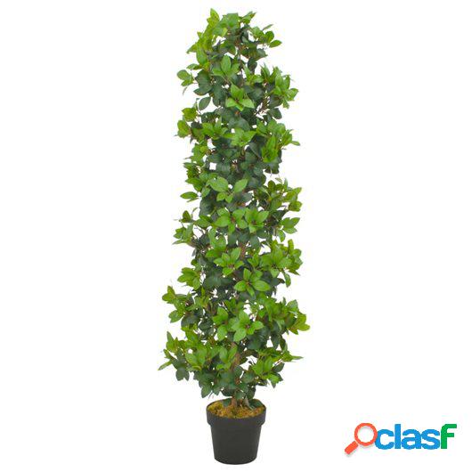 Planta artificial árbol de laurel con macetero 150 cm verde