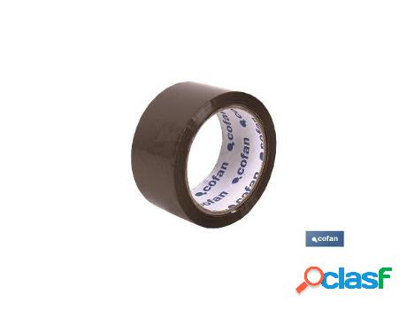 Precinto acrilico marron 45 micras 48 mm x 66 metros
