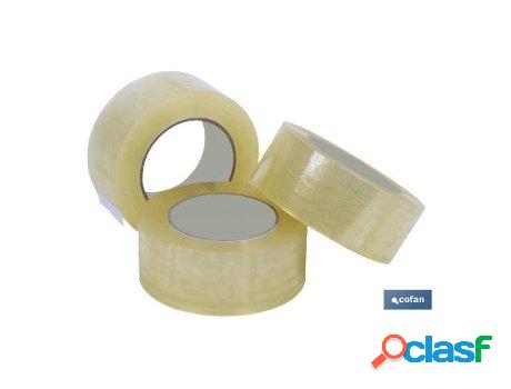 Precinto acrilico transparente 45 micras 48mm x 66mts