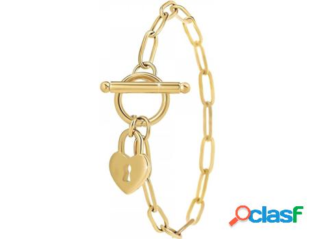 Pulsera SC_BOHEME Corazón (Acero - Dorado - 18cm)