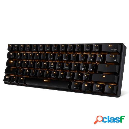 RK61 BT y teclado de modo dual con cable retroiluminación