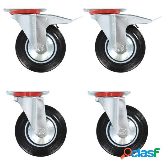 Ruedas giratorias 8 unidades 160 mm