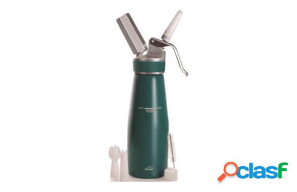 Sifón de aluminio Lacor. 0.5L color verde