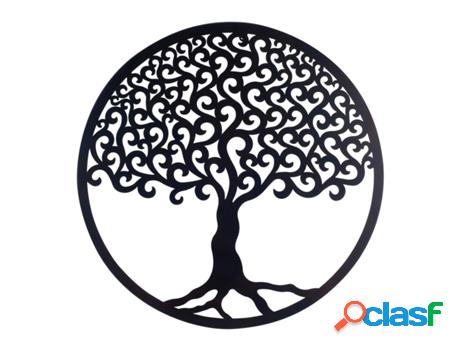 Signes Grimalt - Árbol de la vida Negro de Metal | Aplique
