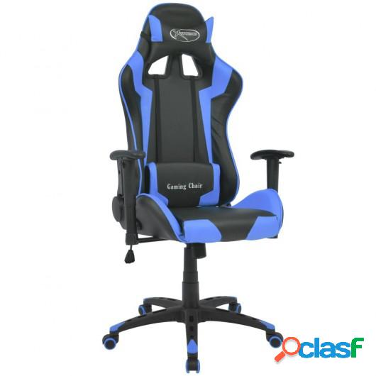 Silla de escritorio reclinable Racing de cuero artificial
