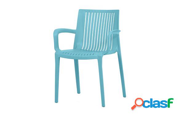 Silla de polipropileno Dallas Azul 56x57x82cm