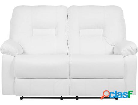 Sofá Bergen (Blanco - Piel Sintética -73x146x101 cm)