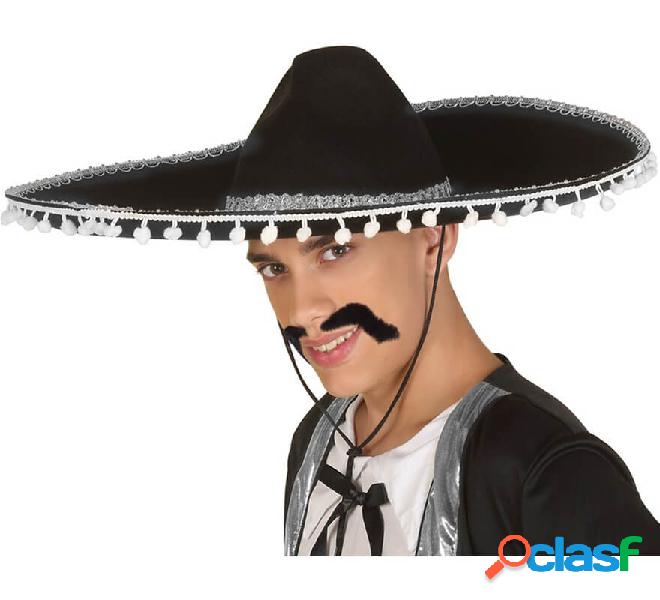 Sombrero Mexicano Negro y Blanco