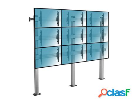 Soporte de suelo atornillable para 9 TV 45"-50"