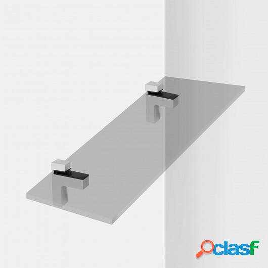 Soporte para estante de madera/cristal, espesor 4-38mm,