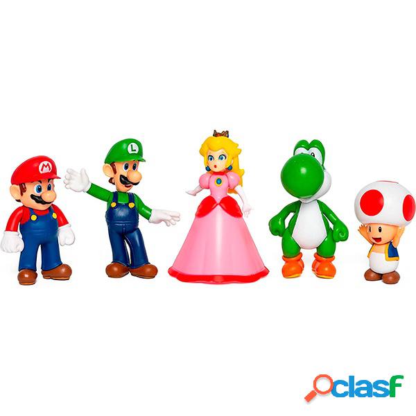 Super Mario Pack 5 Figuras 6cm