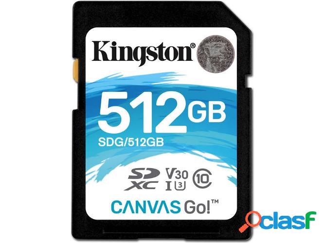 Tarjeta de Memoria SDHC KINGSTON 512GB Canvas Go 90R