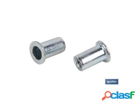 Tuercas remachables acero anchas m3 caja 200 unid.