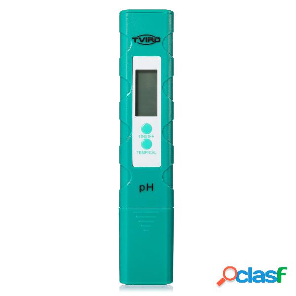 Tvird Medidor digital de pH 0.01 pH Probador de calidad del