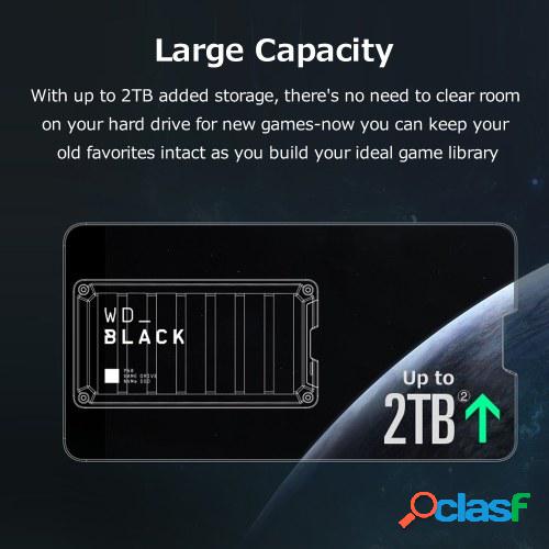 WD_BLACK P50 Tipo-C Unidad de estado sólido portátil 1 TB