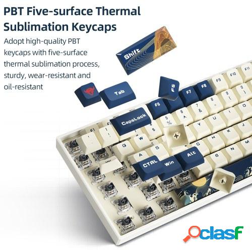 iBlancod K84 84 Teclas Teclado mecánico de tres modos BT5.0