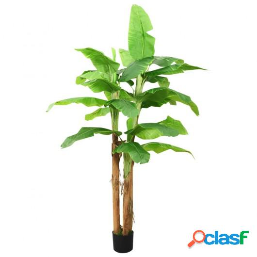 Árbol bananero artificial con macetero 285 cm verde