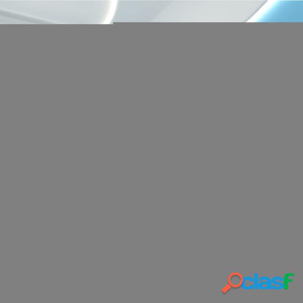 vidaXL Cama de cuero sintético blanca con colchón y LED