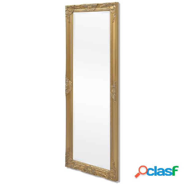 vidaXL Espejo de pared estilo barroco 140x50 cm dorado